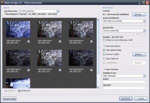 Adobe Bridge Photo Downloader - with DNG