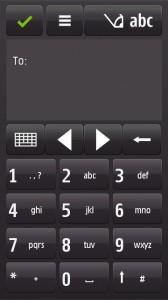 Nokia Dialler with letters