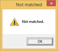 Match Failure