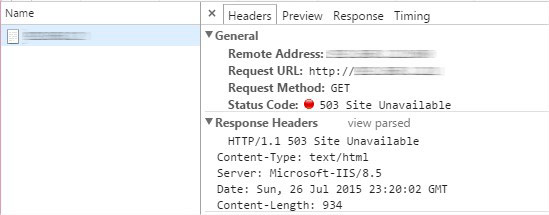 503 Site Unavailable