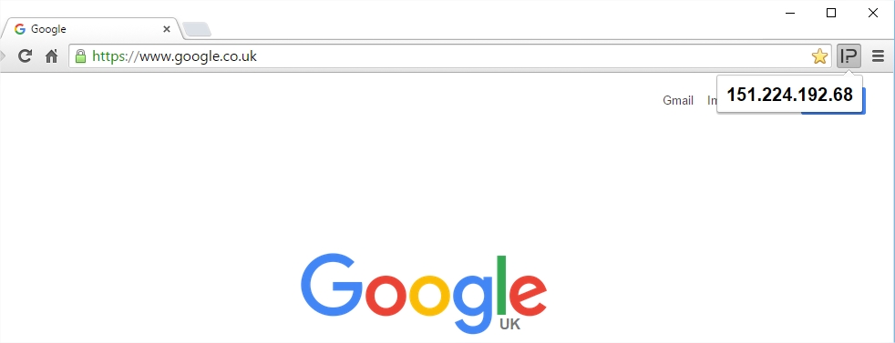 Chrome Show External IP Extension